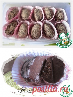 Шоколадная "картошка" с халвой