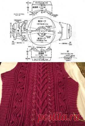 Виноградная лоза - японочка с круглой кокеткой спицами