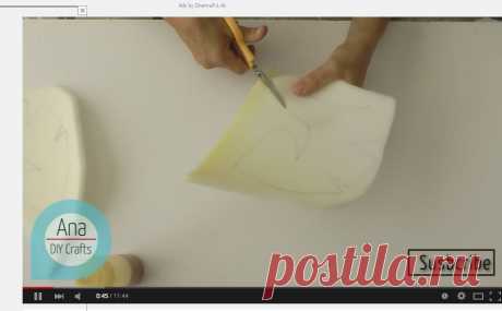 ВЫКРОЙКА  ЕЩЕ  ОДНА   Ana DIY Crafts - How to make a Foam Puppet - YouTube