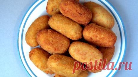 Румяные картофельные пальчики без муки и дрожжей