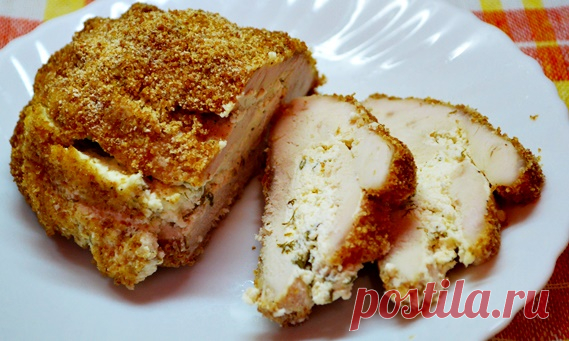 Куриное филе с творогом | Вкусный день