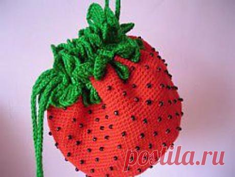 Сумочка &quot;Клубничка&quot; - 2 Мая 2012 - Блог - Вязаные вещи на заказ