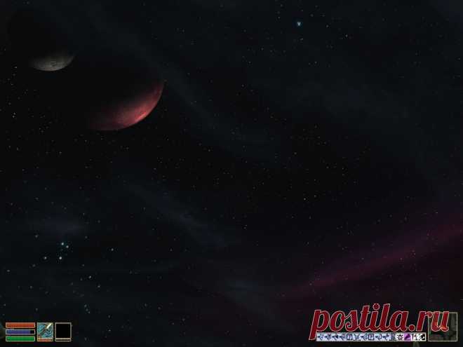 Ночное небо Морровинда.
Morrowind night sky.
