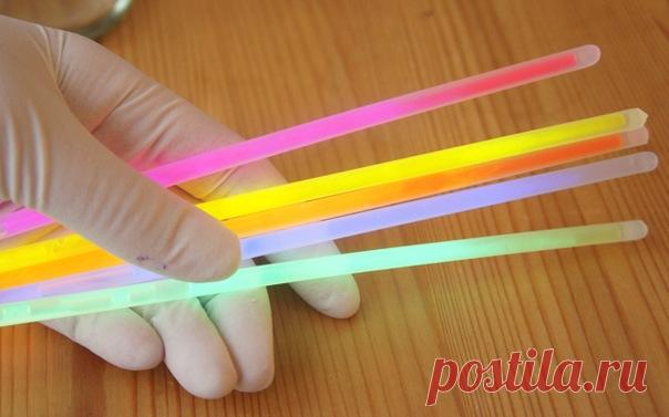 Что можно сделать из светящихся палочек с гелием