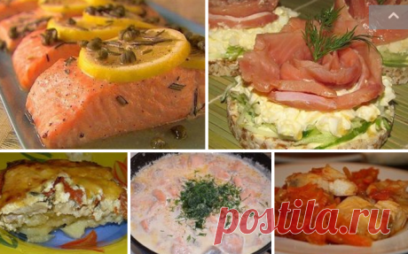 Подборка рецептов рыбных блюд..
