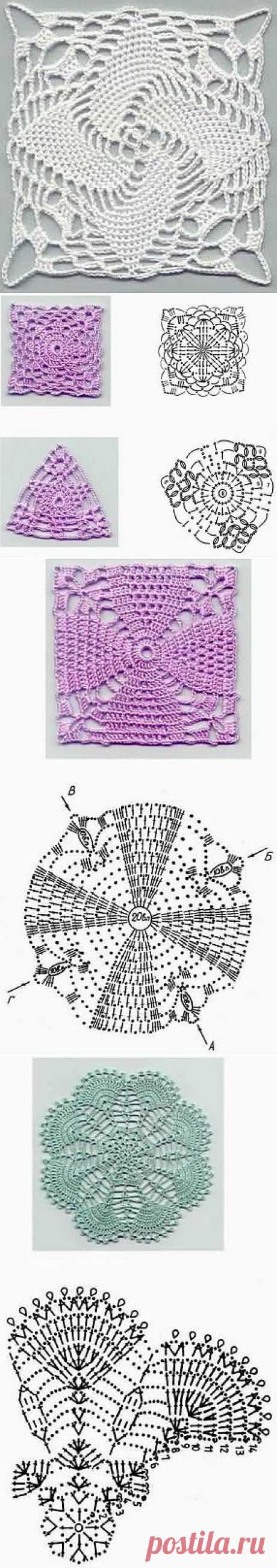 7 красивых узоров крючком