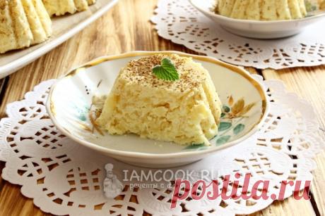 Творожная запеканка с яблоком в микроволновке — рецепт с фото