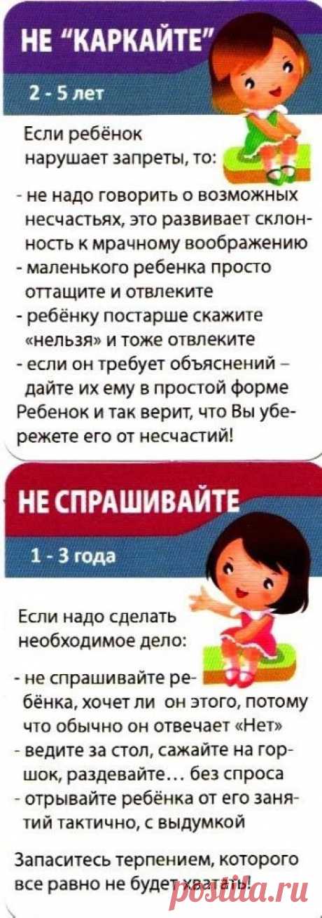 Шпаргалки для мамы. Детские проблемы 1-10 лет.