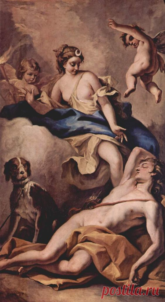 Sebastiano Ricci - Selene and Endymion, c. 1713