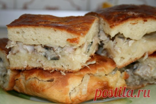 ПИРОГ СО СКУМБРИЕЙ+РЕЦЕПТ ОБАЛДЕННОГО ТЕСТА ДЛЯ ПИРОГОВ