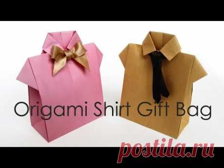シャツ型ギフトバッグ Origami Shirt Bag