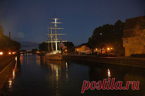 Klaipeda. Meridianas boat. Town symbol | Beautiful Lithuania