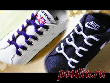 〔靴紐の結び方〕スパナが並んでるみたいになる靴ひもの通し方　how to tie shoelaces 〔生活に役立つ！〕