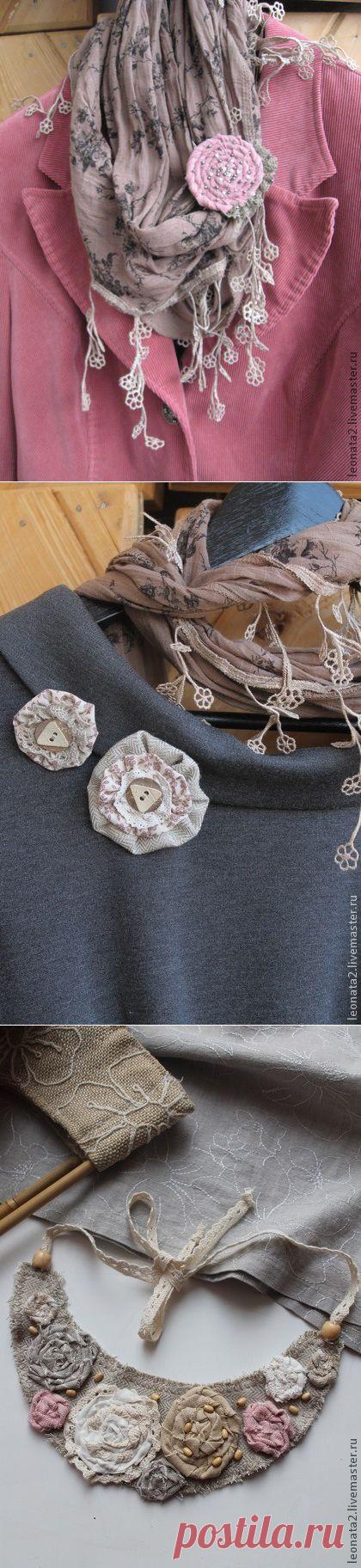 Аксессуары изо льна в стиле бохо от leo-nata2 (Ярмарка Мастеров).