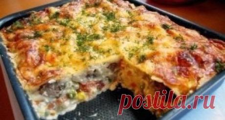 Запеканка с курицей и овощами