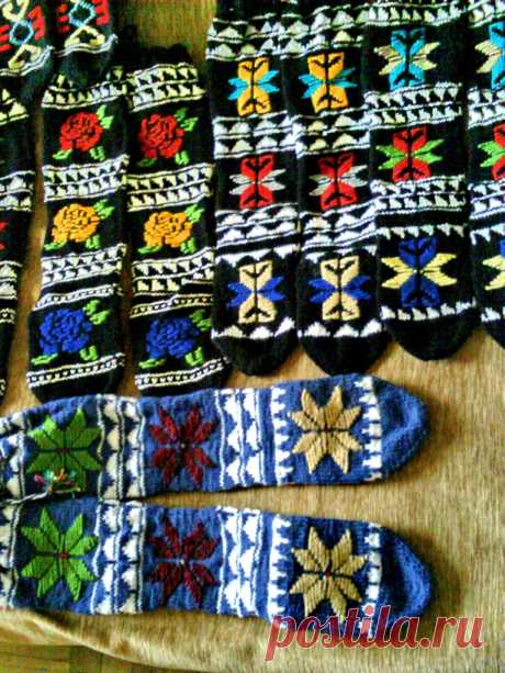 Грузинские жаккард-гольфы: ru_knitting