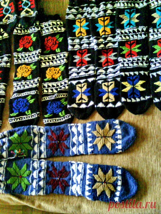 Грузинские жаккард-гольфы: ru_knitting