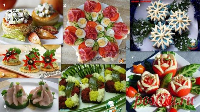 Новогоднее оформление блюд - Простые рецепты Овкусе.ру