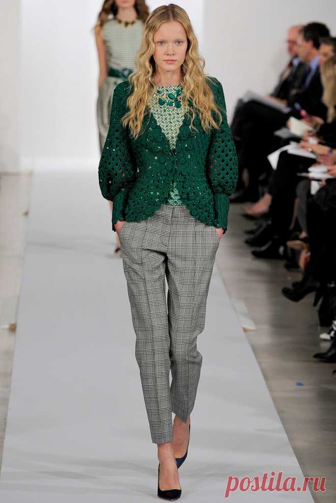 Необычный эффектный жакет из коллекции Oscar de la Renta — Делаем руками