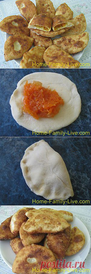 Кулинарные рецепты Пирожки с тыквой - пошаговый фоторецепт тыквенных пирожков