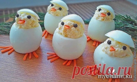 Как оформить фаршированные яйца: Группа Наши Вкусняшки!