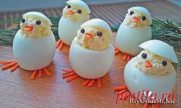 Как оформить фаршированные яйца: Группа Наши Вкусняшки!