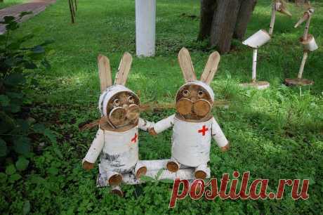 Деревянные дачные поделки