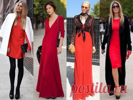 Советы модницам: как и с чем носить красные платья | Мода