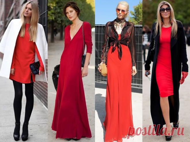Советы модницам: как и с чем носить красные платья | Мода