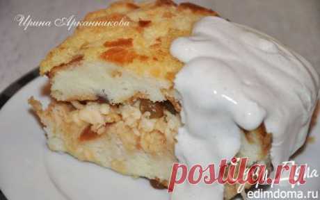 Пирог из черствого батона с яблоками и изюмом | Кулинарные рецепты от «Едим дома!»