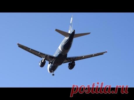 Schöner Start des Flugzeuges AIRBUS A319 der Landung in Wladiwostok und Chabarowsk - YouTube