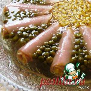 Заливные ветчинные рулетики - кулинарный рецепт