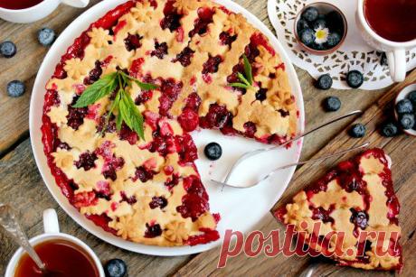 Вкуснейший домашний пирог с вишнями Обязательно возьмите на заметку этот простой, но очень вкусный рецепт!