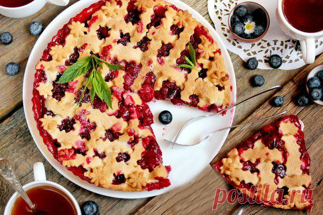 Вкуснейший домашний пирог с вишнями Обязательно возьмите на заметку этот простой, но очень вкусный рецепт!