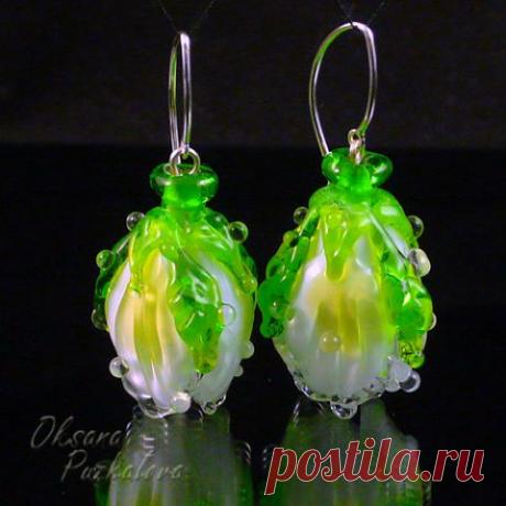 Украшения, выплавленные из стекла. Мастер Оксана Пужалова