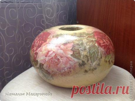 Ваза по рецепту Марины Лисаевой | Страна Мастеров