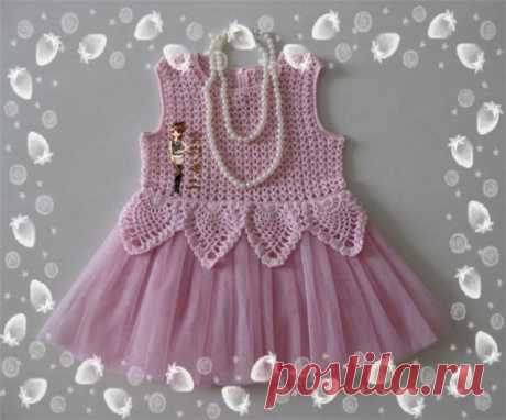 платье для девочки вязаный верх+юбка -фатин. в вариациях