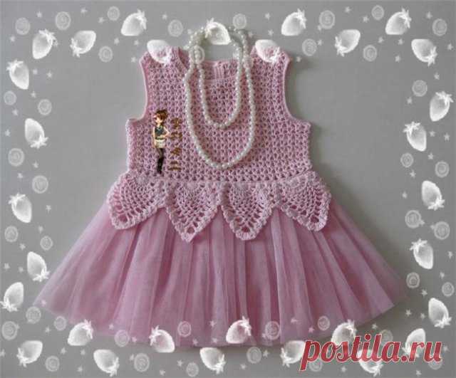 платье для девочки вязаный верх+юбка -фатин. в вариациях