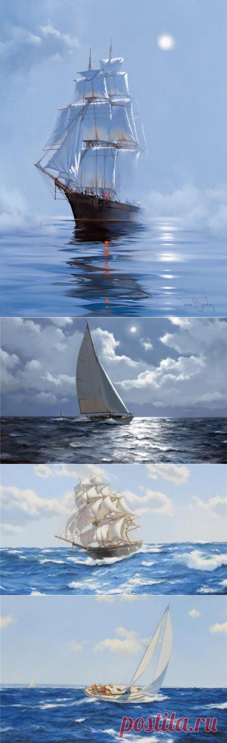 Парусники и море by James Brereton