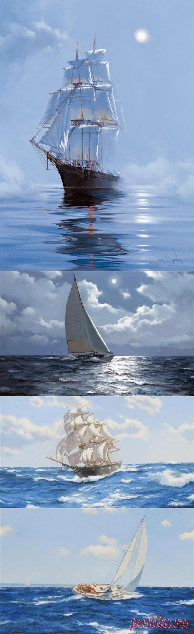 Парусники и море by James Brereton