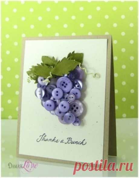 Пуговичные открытки / Болталка / Интересные идеи для вдохновения