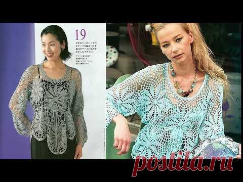 Три идеи  в одном Круглом мотиве крючком