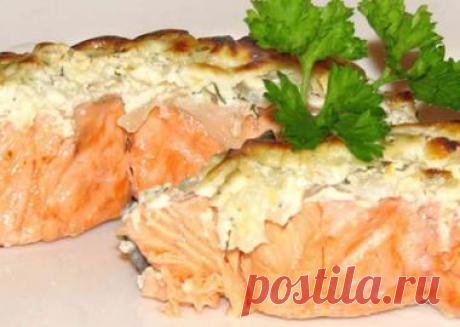 Горбуша по-боярски | Доставка еды, обедов, кухня на дому в Курске &quot;Скатерть Самобранка&quot;