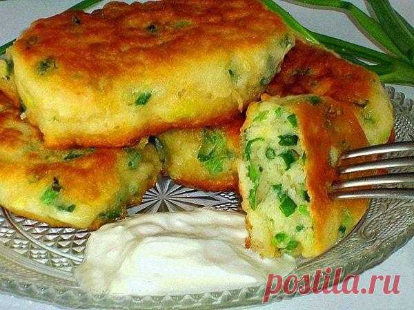 Оладьи на кефире с зеленым луком / Вязание как искусство!