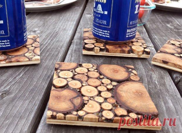 Подставки под горячее из веток за 7 шагов | Obustroeno.Com