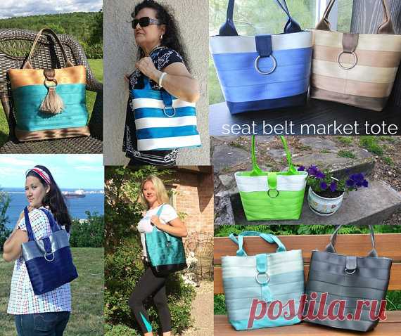 Seat Belt Series: Market Tote Sewing Pattern от CozyNestDesign