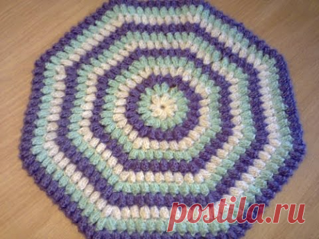 Как вязать узор &quot;попкорн&quot; крючком.  How to Knit pattern &quot;popcorn&quot; hook.