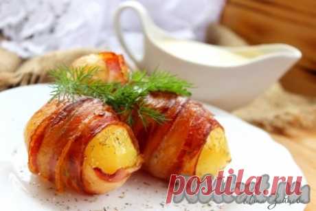 Картофель, запеченный в беконе - 6 пошаговых фото в рецепте