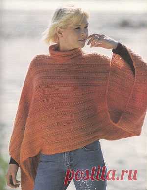 Накидка с широкими рукавами