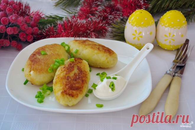 Картофельные котлеты с колбасой - пошаговый кулинарный рецепт на Повар.ру